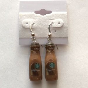 925 Starbucks Frappuccino 3-D Earrings Sterlin…